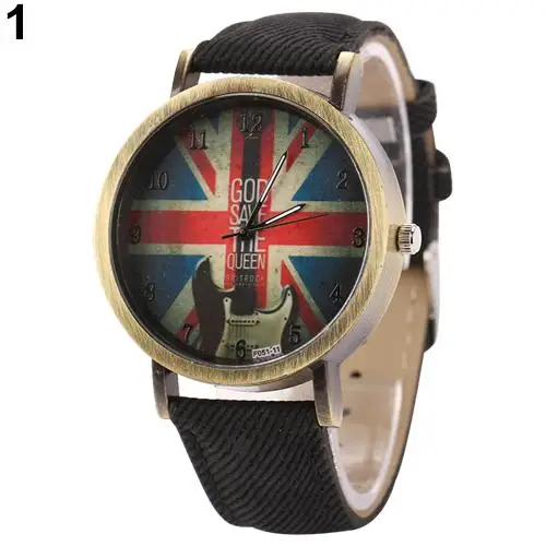 Sanwood reloj hombre 2018 Unisex Vintage Bronze Denim Band UK Flag Guitar Print Analog Quartz Wrist Watch men watch
Sanwood reloj hombre 2018 Unisex Vintage Bronze Denim Band UK Flag Guitar Print Analog Quartz Wrist Watch men watch