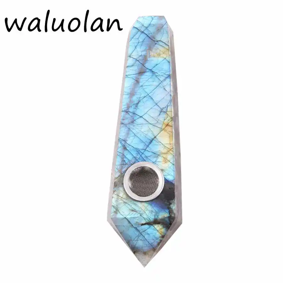 2019 Natural crystal tiger eye Labradorite smoking pipe Cigarette holder as gift Healing Chakra Reiki mineral
2019 Natural crystal tiger eye Labradorite smoking pipe Cigarette holder as gift Healing Chakra Reiki mineral