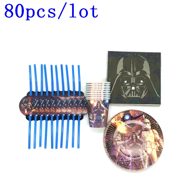 Star Wars Theme Design 80Pcs/Lot Luke Skywalker Paper Tableware Children Birthday Party Decoration For Party Supplies
Star Wars Theme Design 80Pcs/Lot Luke Skywalker Paper Tableware Children Birthday Party Decoration For Party Supplies