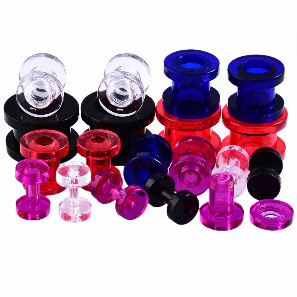 2 PCS Acrylic Tunnel Ear Plugs Ear Gauge Clear Screw Flesh Expanders Ear Stretchers Plugs and Tunnels Body Piercing Jewelry
2 PCS Acrylic Tunnel Ear Plugs Ear Gauge Clear Screw Flesh Expanders Ear Stretchers Plugs and Tunnels Body Piercing Jewelry