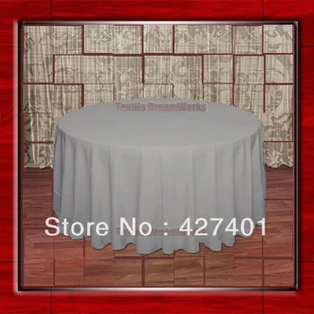 Hot Sale 132" R Grey Round Table Cloth Polyester Plain Table Cover for Wedding Events &Party Decoration(Supplier)
Hot Sale 132" R Grey Round Table Cloth Polyester Plain Table Cover for Wedding Events &Party Decoration(Supplier)