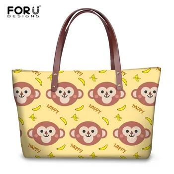 FORUDESIGNS New Women Totes Handbags 3D Cartoon Monkey Animal Print Large Capacity Ladies Shoulder Bag Vintage Messenger Bag
FORUDESIGNS New Women Totes Handbags 3D Cartoon Monkey Animal Print Large Capacity Ladies Shoulder Bag Vintage Messenger Bag