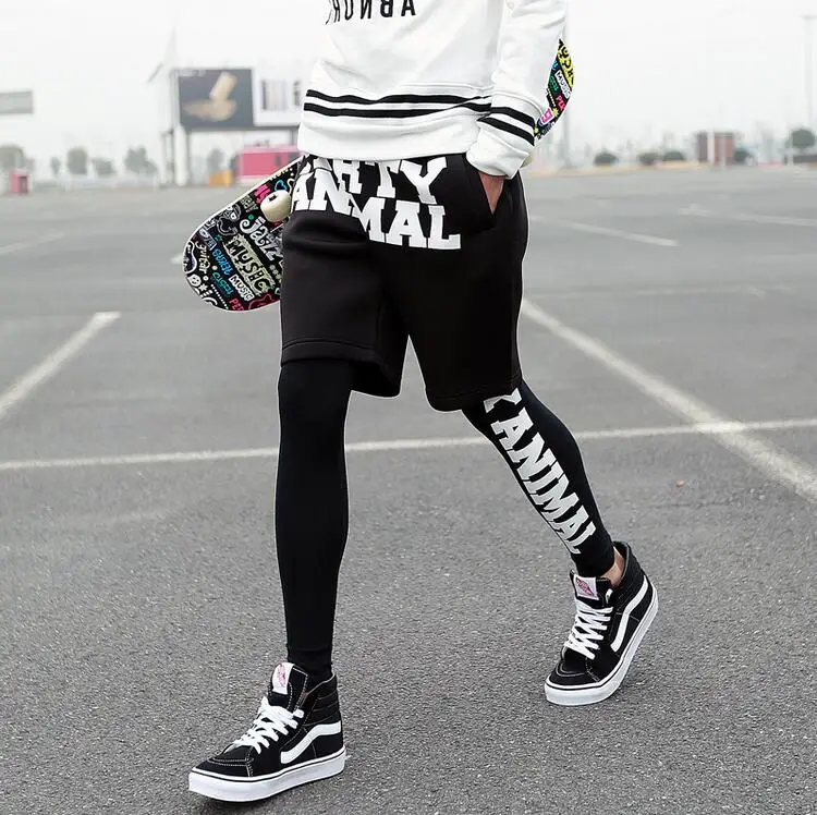 2017 Men's Space cotton spring legging male black faux two piece hiphop tights pants trousers plus size singer costumes
2017 Men's Space cotton spring legging male black faux two piece hiphop tights pants trousers plus size singer costumes