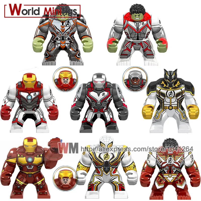 Single Legoings Hulkbuster Avengers Endgame Black Panther Spiderman Iron Man Thanos Figures Building Blocks Children Toys Gift
Single Legoings Hulkbuster Avengers Endgame Black Panther Spiderman Iron Man Thanos Figures Building Blocks Children Toys Gift
