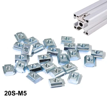 50-Pack CNC 3D Printer Parts 2020 Series M5 Carbon Steel T Type Nuts Fastener Aluminum Connector For 2020 Industrial Profile
50-Pack CNC 3D Printer Parts 2020 Series M5 Carbon Steel T Type Nuts Fastener Aluminum Connector For 2020 Industrial Profile