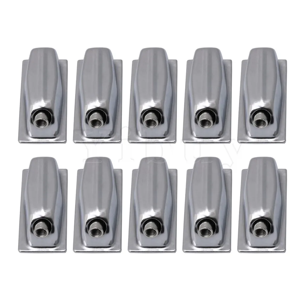 Yibuy 10PCS 5.7x2.4x2.1cm Silver Metal Alloy Snare Drum Lugs without Mounting Screws Musical Instrument Accessory
Yibuy 10PCS 5.7x2.4x2.1cm Silver Metal Alloy Snare Drum Lugs without Mounting Screws Musical Instrument Accessory