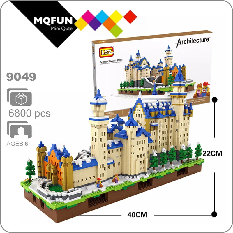 LOZ Diamond Blocks Architecture Toys Schloss Neuschwanstein Castle Model New Swan Stone Castle Blocks Building Set Bricks 9049
LOZ Diamond Blocks Architecture Toys Schloss Neuschwanstein Castle Model New Swan Stone Castle Blocks Building Set Bricks 9049