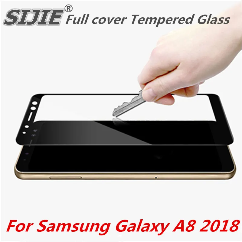 Полное покрытие из закаленного стекла для Samsung Galaxy A8 2018 A530 A530F A530F/DS Duos Защитная