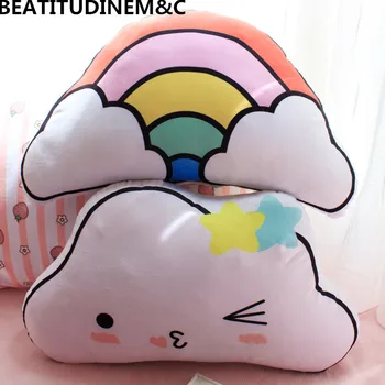 Cute rainbow cloud plush toys, pillow cushions, sofa pillow cushions, home decor
Cute rainbow cloud plush toys, pillow cushions, sofa pillow cushions, home decor