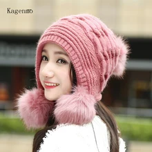 Kagenmo Rabbit Knit Women Winter Hat Outdoor Keep Warm Ear Protection Bomber Hats Casual Cold Autumn Lady Berets
Kagenmo Rabbit Knit Women Winter Hat Outdoor Keep Warm Ear Protection Bomber Hats Casual Cold Autumn Lady Berets