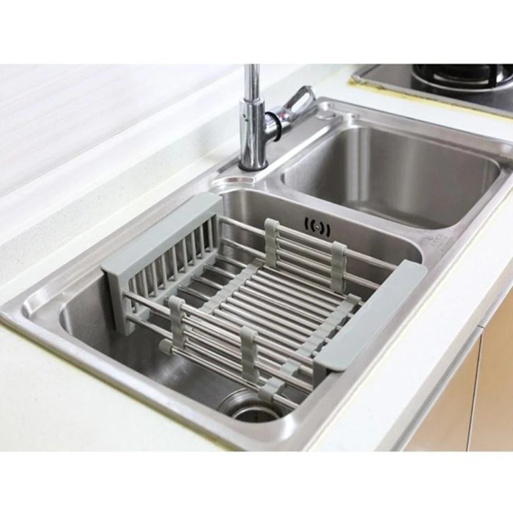 Adjustable Stainless Steel Sink Dish Drying Rack Kitchen Organizer Sink Drain Basket Vegetable Fruit Holder Storage Rack
Adjustable Stainless Steel Sink Dish Drying Rack Kitchen Organizer Sink Drain Basket Vegetable Fruit Holder Storage Rack