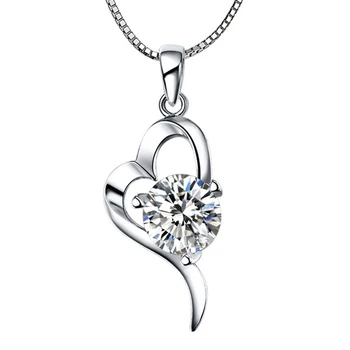 Utimtree Top Quality Silver Necklace 925 Women Pendants Necklaces Jewelry Heart Crystal Chokers Necklace for Wedding Engagement
Utimtree Top Quality Silver Necklace 925 Women Pendants Necklaces Jewelry Heart Crystal Chokers Necklace for Wedding Engagement