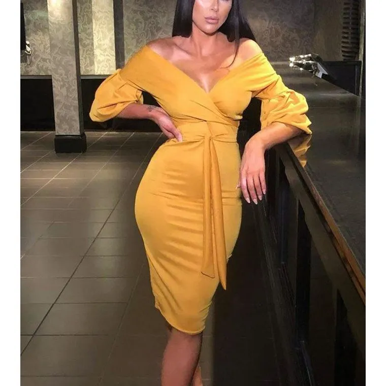 2019 New Off The Shoulder Lantern Sleeve Bodycon Dress Women Sexy Elegant Lace Up Party Dress Summer Sexy Dresses
2019 New Off The Shoulder Lantern Sleeve Bodycon Dress Women Sexy Elegant Lace Up Party Dress Summer Sexy Dresses