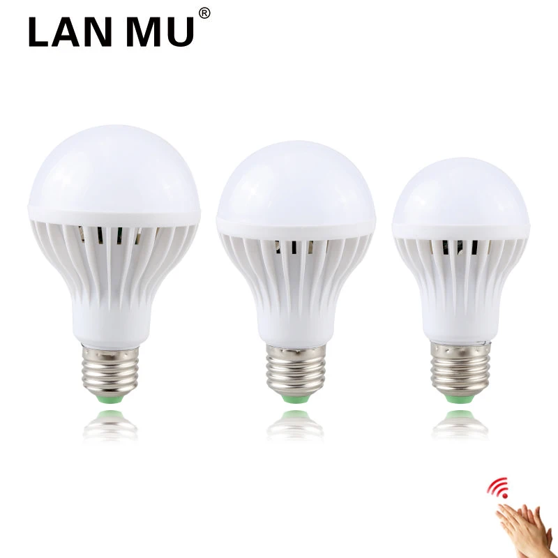 ULTRON LIGHTING Sound Motion Sensor Automatic Smart LED Bulb E27 3W 5W 7W 9W 12W White 220V SMD5730 LED Sound Sensor lamp
ULTRON LIGHTING Sound Motion Sensor Automatic Smart LED Bulb E27 3W 5W 7W 9W 12W White 220V SMD5730 LED Sound Sensor lamp