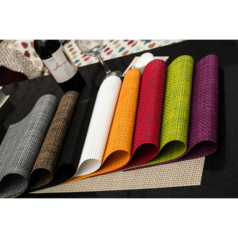 Environmentally Friendly Products Thickened PVC Tablemat Japanese European Thermal Insulation Tablemat Washing and Drying Easily
Environmentally Friendly Products Thickened PVC Tablemat Japanese European Thermal Insulation Tablemat Washing and Drying Easily