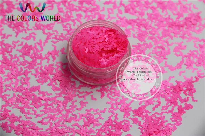 N-10 Size :5mm Solvent Resistant Neon Shocking color Glitter Bat shape spangles for Nail Art and DIY supplies1pack=50g | Красота и