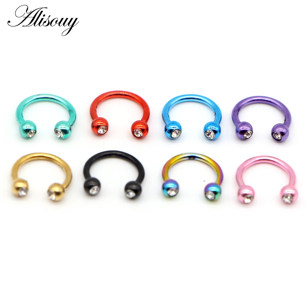 Alisouy 1PC Stainless Steel Hoop Nose Ring Nose Piercing Fake Piercing Septum Clicker Numbers Hanger For Jewelry
Alisouy 1PC Stainless Steel Hoop Nose Ring Nose Piercing Fake Piercing Septum Clicker Numbers Hanger For Jewelry