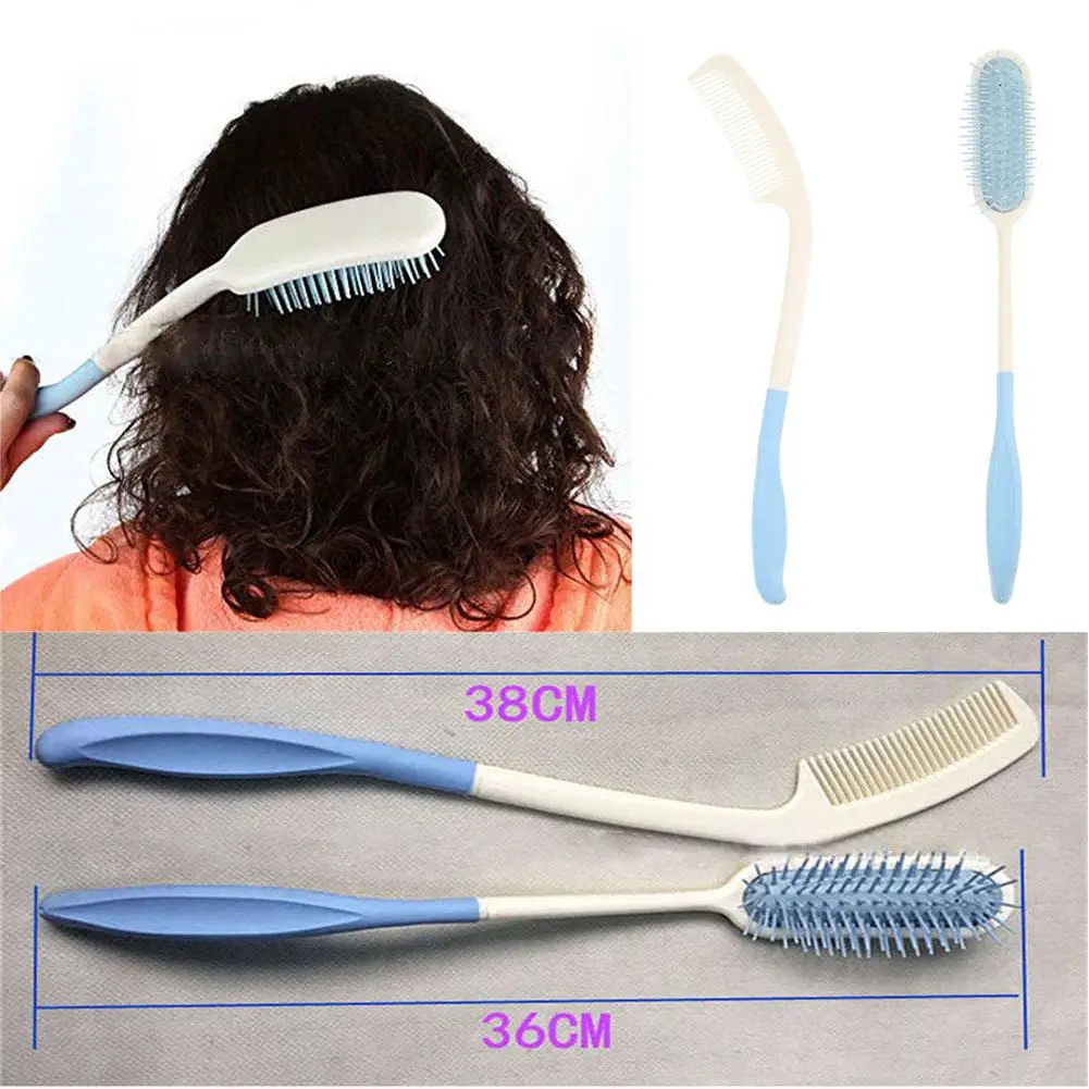 Anti-static Hair Brush Long Handle Hairbrush Durable Brush Hair Comb Korean Cosmetic Tool for Elderly Arthritis tangle tezzer
Anti-static Hair Brush Long Handle Hairbrush Durable Brush Hair Comb Korean Cosmetic Tool for Elderly Arthritis tangle tezzer
