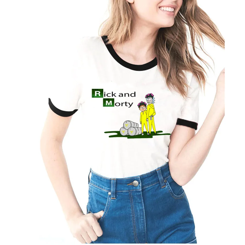 Rick and Morty T shirt 2018 Fashion Summer Ring Sleeve T-shirt Women/Girl Funny Rick T Shirt Women's Clothing Short Sleeve Tees
Rick and Morty T shirt 2018 Fashion Summer Ring Sleeve T-shirt Women/Girl Funny Rick T Shirt Women's Clothing Short Sleeve Tees