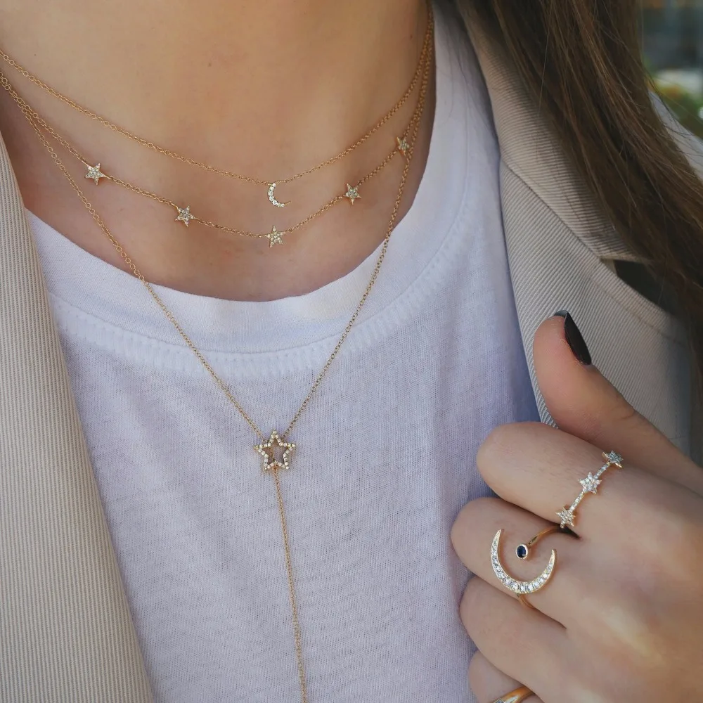 2018 minimal tiny cz moon 925 sterling silver necklace high quality vermeil jewelry Christmas gift for women cute lovely moon
2018 minimal tiny cz moon 925 sterling silver necklace high quality vermeil jewelry Christmas gift for women cute lovely moon