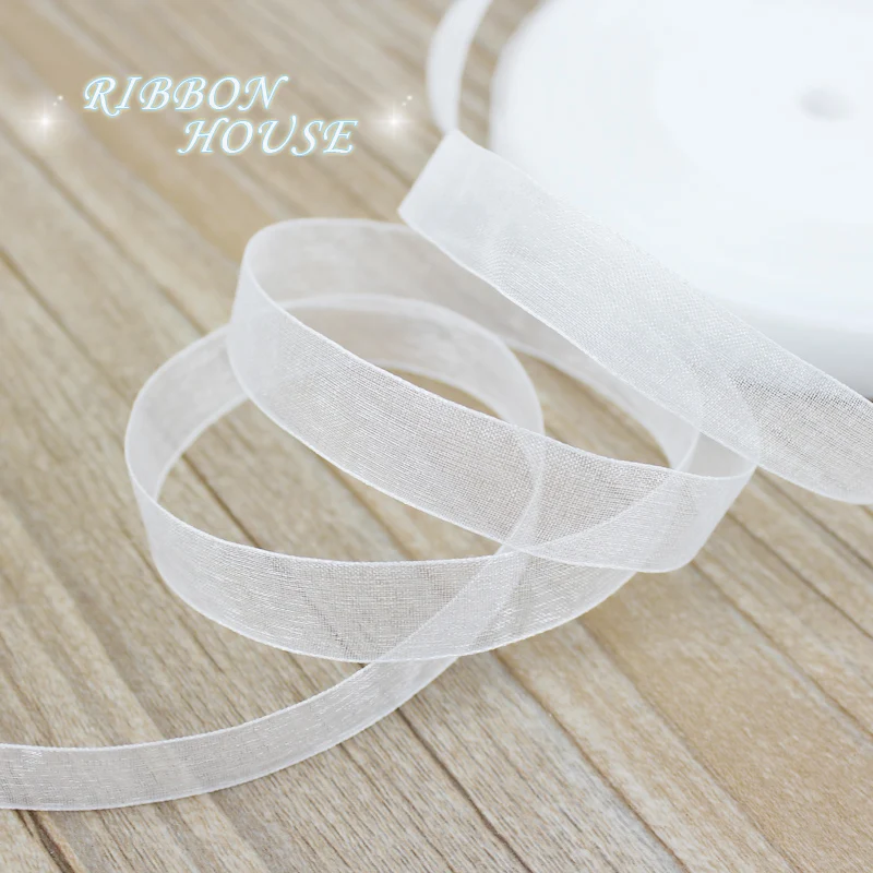 (50 yards/roll) 12/15/20/25/40/50mm Organza ribbons wholesale white gift wrapping decoration Christmas ribbons
(50 yards/roll) 12/15/20/25/40/50mm Organza ribbons wholesale white gift wrapping decoration Christmas ribbons
