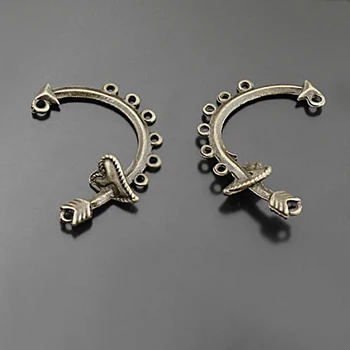 (27514)20PCS 40x26MM Antique Bronze Zinc Alloy Arrow Heart Earring Connect Charms Diy Jewelry Findings Accessories Wholesale
(27514)20PCS 40x26MM Antique Bronze Zinc Alloy Arrow Heart Earring Connect Charms Diy Jewelry Findings Accessories Wholesale