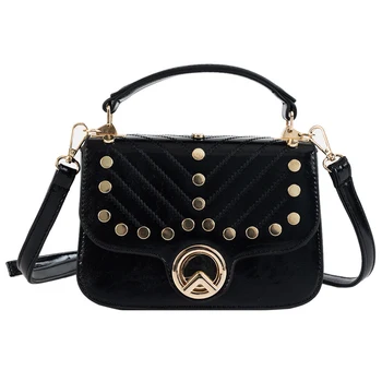 Fashion summer 2019 Women Bag Messenger Bags handbag With rivet Girls black Small Flap Shoulder Crossbody Bags Sac A Main Femme
Fashion summer 2019 Women Bag Messenger Bags handbag With rivet Girls black Small Flap Shoulder Crossbody Bags Sac A Main Femme