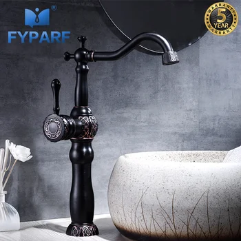 FYPARF Basin Faucets for Bathroom Cold Hot Water Mixer Golden Bathroom Sink Faucets Single Handle Deck Mounted 360 Swivel Mixer
FYPARF Basin Faucets for Bathroom Cold Hot Water Mixer Golden Bathroom Sink Faucets Single Handle Deck Mounted 360 Swivel Mixer