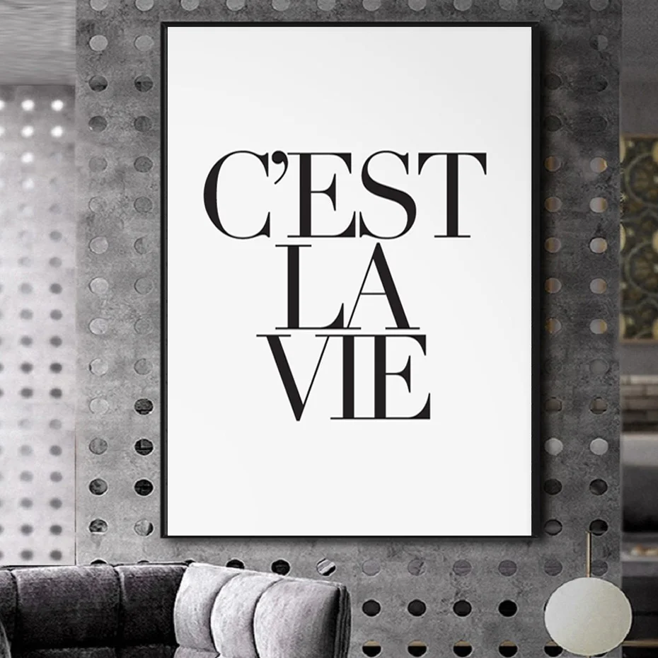 Cest La Vie French Life Quotes Paris Poster Canvas Wall Art Prints Paintings Wall Pictures for Living Room Home Decor No Frame
Cest La Vie French Life Quotes Paris Poster Canvas Wall Art Prints Paintings Wall Pictures for Living Room Home Decor No Frame