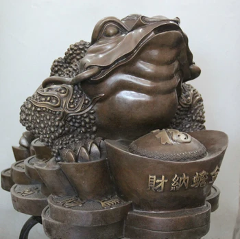 bi001838 24' Big Chinese Bronze Golden Toad Spittor Wealth Coin Yuan Bao Sculpture Statue
bi001838 24' Big Chinese Bronze Golden Toad Spittor Wealth Coin Yuan Bao Sculpture Statue