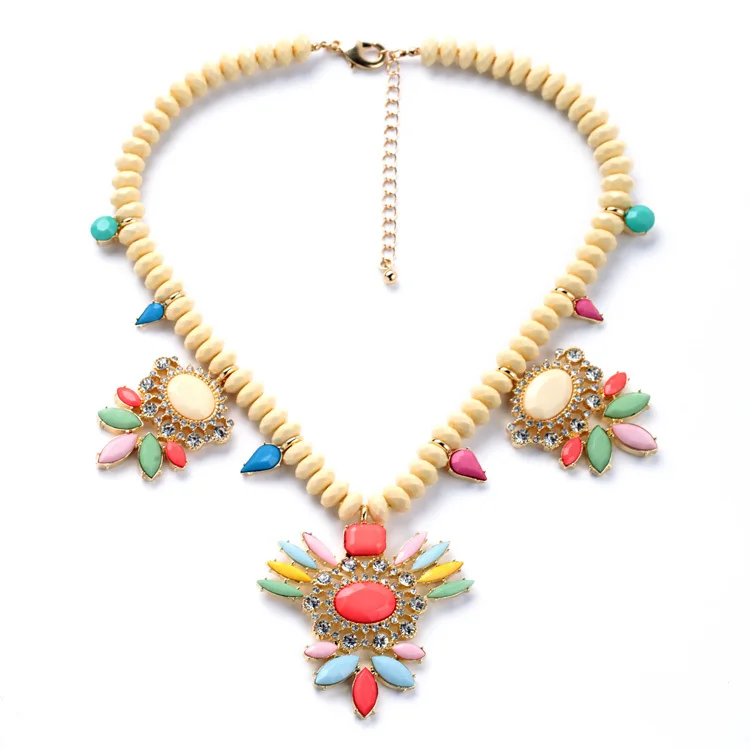 Фото Оптовая цена Лидер продаж 2015 прекрасное ожерелье в богемном стиле роскошная