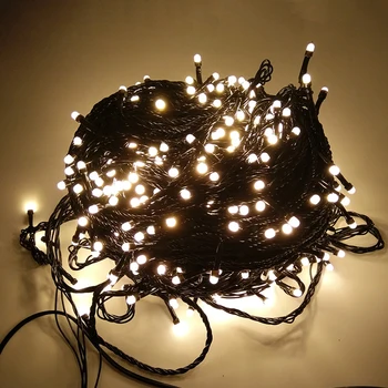 Thrisdar 100M 500 Christmas LED String Light Outdoor Fairy String Lights Black Wire Garden Patio Wedding Party Xmas Garland
Thrisdar 100M 500 Christmas LED String Light Outdoor Fairy String Lights Black Wire Garden Patio Wedding Party Xmas Garland