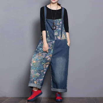 Wide Leg Denim Jumpsuits Women Baggy Suspenders bib Cowboy Bodysuits big size Low Drop Crotch casual Patchwork jean Overalls
Wide Leg Denim Jumpsuits Women Baggy Suspenders bib Cowboy Bodysuits big size Low Drop Crotch casual Patchwork jean Overalls