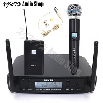 Professional UHF Dual Wireless Microphone System Stage Performances Wireless Cordless Handheld Lavalier Condenser Microphone
Professional UHF Dual Wireless Microphone System Stage Performances Wireless Cordless Handheld Lavalier Condenser Microphone