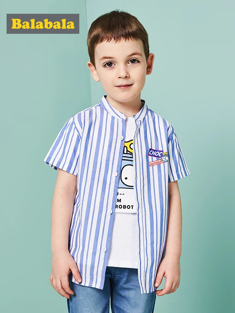 Balabala Baby Boy Shirts For Children 2019 Summer Short Sleeve Shirts Fashion Solid School Kids Boy Shirt Toddler Boy Blouses
Balabala Baby Boy Shirts For Children 2019 Summer Short Sleeve Shirts Fashion Solid School Kids Boy Shirt Toddler Boy Blouses