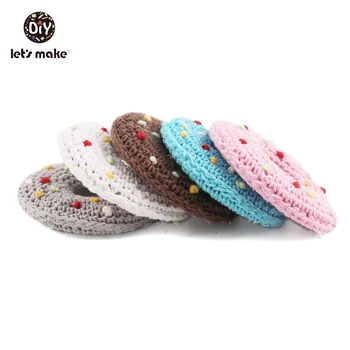 Let's make 63mm Donut Teether Food Grade Wooden Rings Nursing Pendant Crochet Sensory Chewing Toy Soother Clips Baby Teether
Let's make 63mm Donut Teether Food Grade Wooden Rings Nursing Pendant Crochet Sensory Chewing Toy Soother Clips Baby Teether
