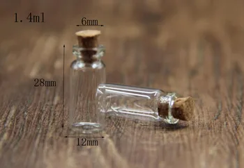 1000pcs 12*28mm 1.4ml clear mini glass bottle message jars liquid glass wishing bottles wedding decor jewelry pendant glass jars
1000pcs 12*28mm 1.4ml clear mini glass bottle message jars liquid glass wishing bottles wedding decor jewelry pendant glass jars
