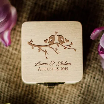 New Arrival Custom Wood Jewelry Box Bride Groom Engraved Name Wedding Gift Box Personalized Wedding Ring Bearer Box Party Gifts 
New Arrival Custom Wood Jewelry Box Bride Groom Engraved Name Wedding Gift Box Personalized Wedding Ring Bearer Box Party Gifts