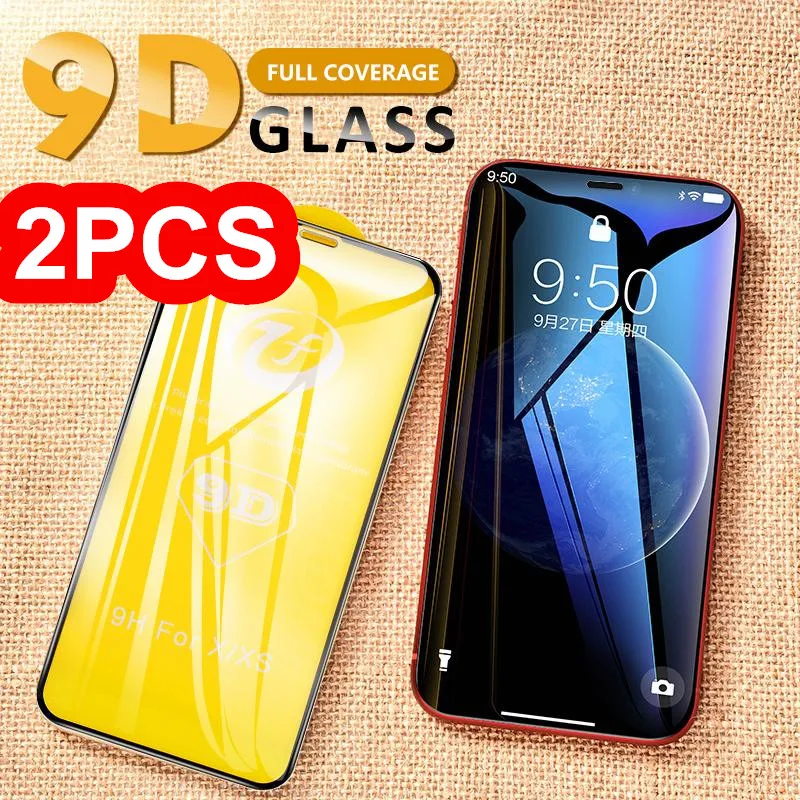 2pcs 9D Full Cover Tempered Glass for iPhone 7 8 6 6S Plus Protective Film for iPhone X XS MAX XR Anti-scratch Screen Protector
2pcs 9D Full Cover Tempered Glass for iPhone 7 8 6 6S Plus Protective Film for iPhone X XS MAX XR Anti-scratch Screen Protector
