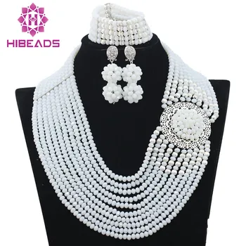African White Beads Accessories Jewelry Set Women Crystal Necklace Bracelet Earrings Set Chunky Jewelry Set Free Shipping WA148
African White Beads Accessories Jewelry Set Women Crystal Necklace Bracelet Earrings Set Chunky Jewelry Set Free Shipping WA148