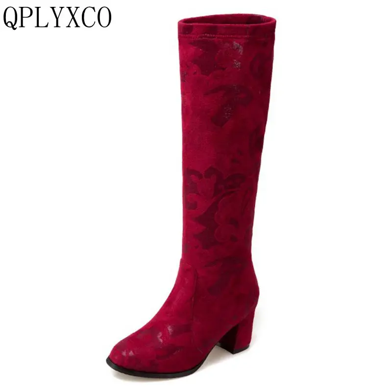 QPLYXCO 2017 New Super Big Size 33-50 Autumn Winter style warm high heels Boots shoes Women's knee high Boots High quality 3335
QPLYXCO 2017 New Super Big Size 33-50 Autumn Winter style warm high heels Boots shoes Women's knee high Boots High quality 3335