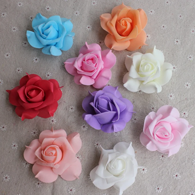 10PCS / lot 7 cm big artificial foam Pentagon Rose party supplies wedding car decoration manual simulation flowers
10PCS / lot 7 cm big artificial foam Pentagon Rose party supplies wedding car decoration manual simulation flowers