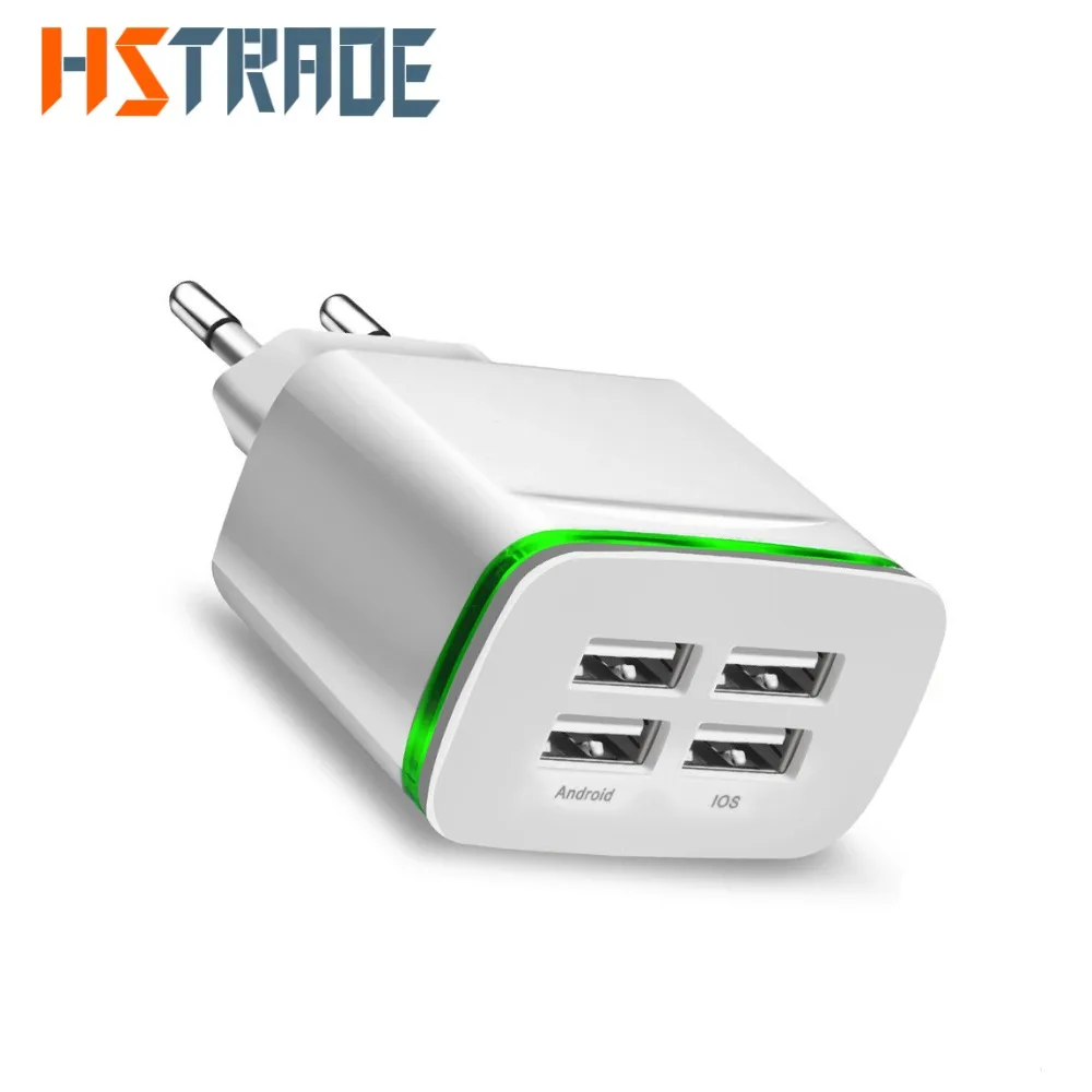 HSTRADE USB Charger for iPhone Samsung Android 5V 4A 4-Ports Mobile Phone Universal Fast Charge LED Light Wall Adapter
HSTRADE USB Charger for iPhone Samsung Android 5V 4A 4-Ports Mobile Phone Universal Fast Charge LED Light Wall Adapter