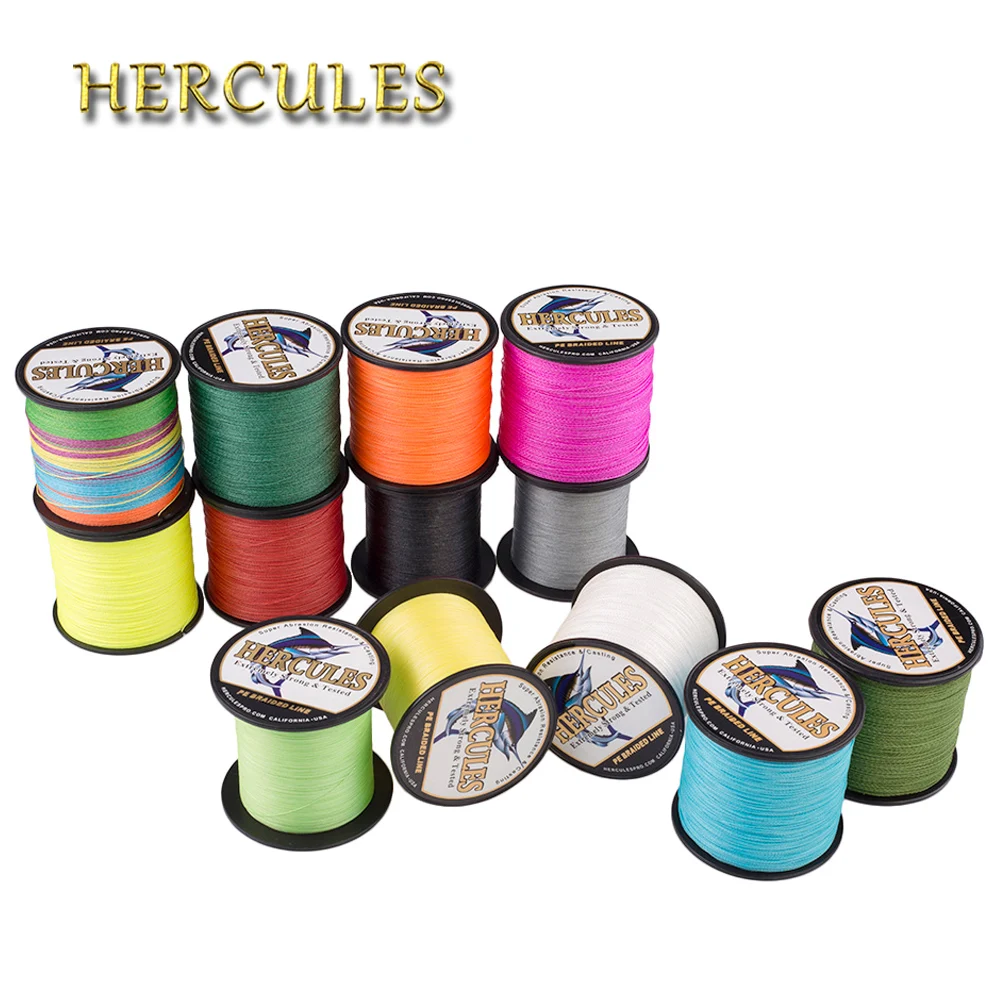 Hercules Fishing Line 300M 4 Strands PE Braided Fishing Line 6-100LB Carp Fishing Cord Peche Fishing Accessories Pesca 13 Colors
Hercules Fishing Line 300M 4 Strands PE Braided Fishing Line 6-100LB Carp Fishing Cord Peche Fishing Accessories Pesca 13 Colors
