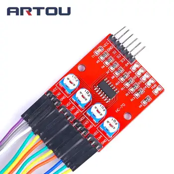 

5pc F233-01 Four-way infrared tracing / 4 channel tracking module / transmission line / obstacle avoidance / car / robot sensors