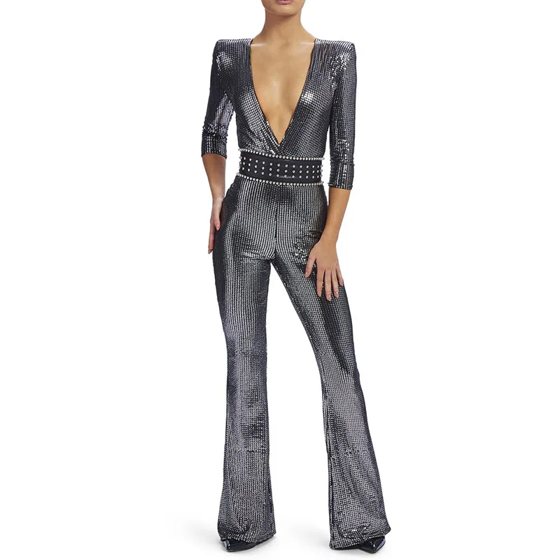 DEIVE TEGER 2019 New Summer Bodycon Women V Neck Rompers Bodysuit Full Length Boot Cut Celebrity Party Bandage Jumpsuit HL4853
DEIVE TEGER 2019 New Summer Bodycon Women V Neck Rompers Bodysuit Full Length Boot Cut Celebrity Party Bandage Jumpsuit HL4853