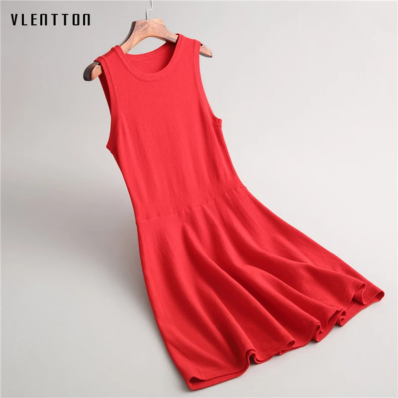High Quality Winter Dress Women's Long Knitting Bottoming Casual Women Sleeveless O-neck Sweater Dress Ladies
High Quality Winter Dress Women's Long Knitting Bottoming Casual Women Sleeveless O-neck Sweater Dress Ladies