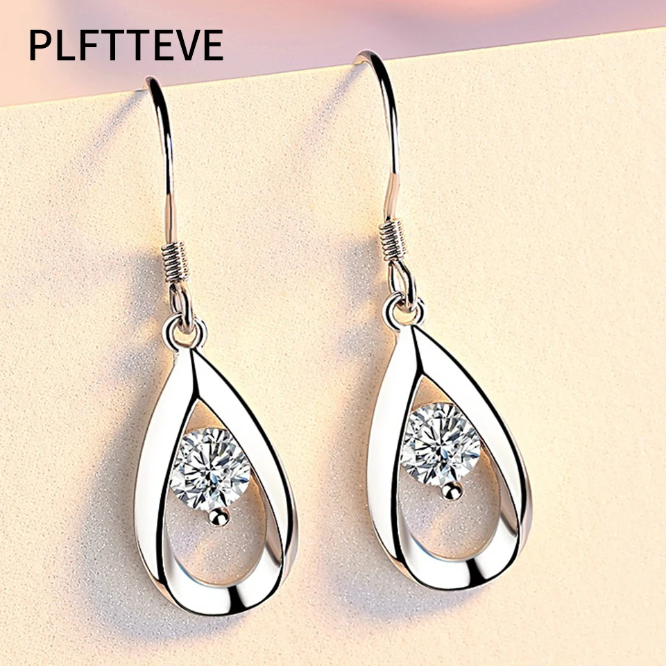 Zircon Water Drop Long Earrings For Women Girls Silver Color Female Dangle Hanging Earring Fashion Wedding Ear Jewelry Brincos
Zircon Water Drop Long Earrings For Women Girls Silver Color Female Dangle Hanging Earring Fashion Wedding Ear Jewelry Brincos