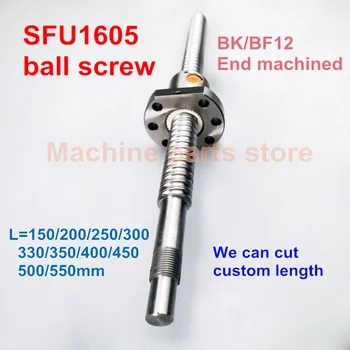 Ballscrew SFU1605 -3 lead 200mm 250mm 300mm 350 400 450 500mm Ballnut Ball Screw RM 1605 End Machined CNC
Ballscrew SFU1605 -3 lead 200mm 250mm 300mm 350 400 450 500mm Ballnut Ball Screw RM 1605 End Machined CNC