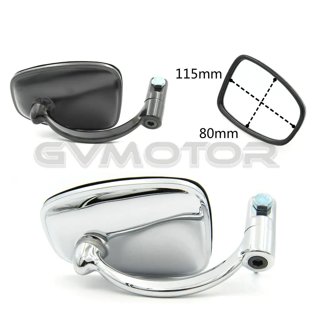 

1 Pcs Vintage Handlebar Rear view Mirrors Moped Motorcycle Backup Mirror for Harley Triumph Made in TAIWAN Free Shipping